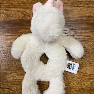 Jellycat Soft Cream Unicorn rattle baby Toy